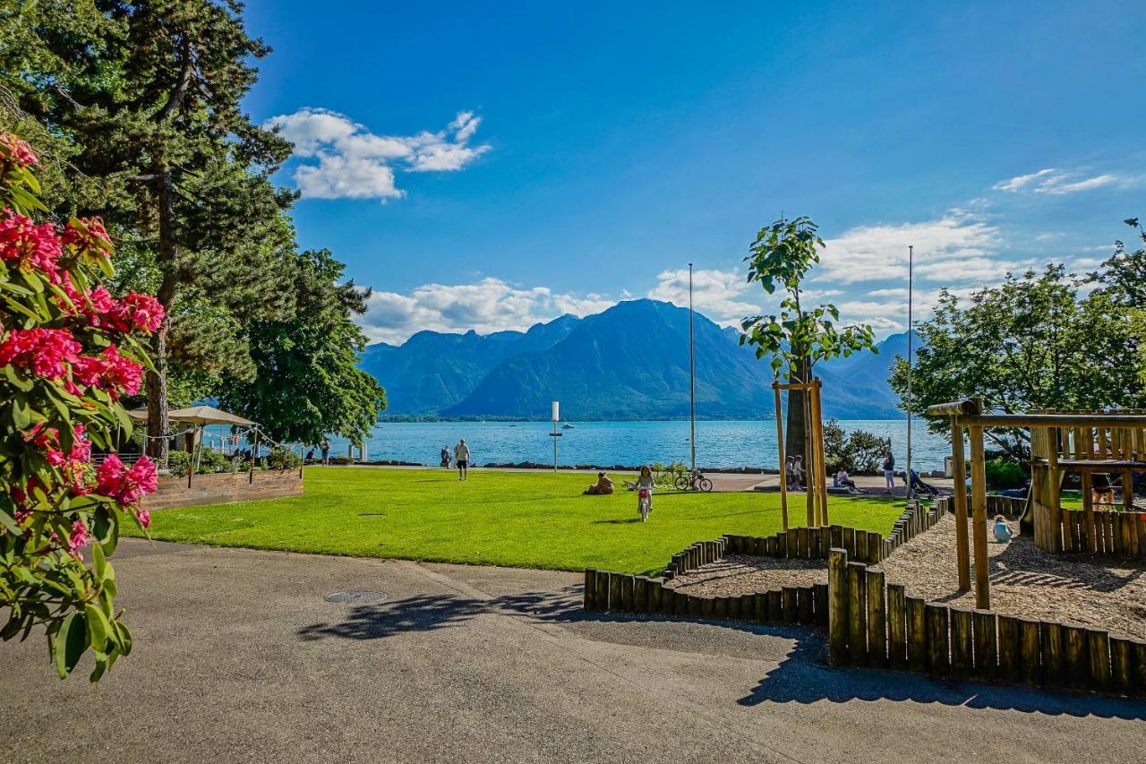 Soft Glam 1-Bedroom Appt - Lake & Mountain View Montreux Extérieur photo