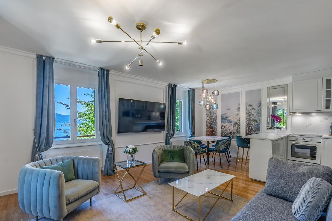 Soft Glam 1-Bedroom Appt - Lake & Mountain View Montreux Extérieur photo